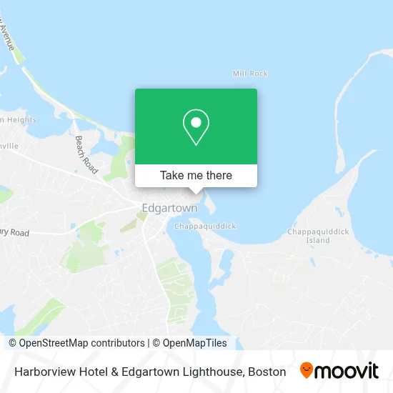 Harborview Hotel & Edgartown Lighthouse map