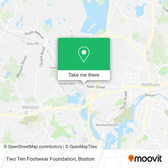 Two Ten Footwear Foundation map