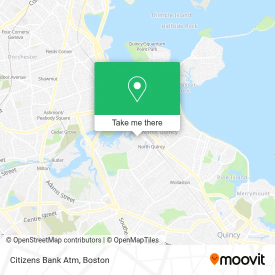 Citizens Bank Atm map