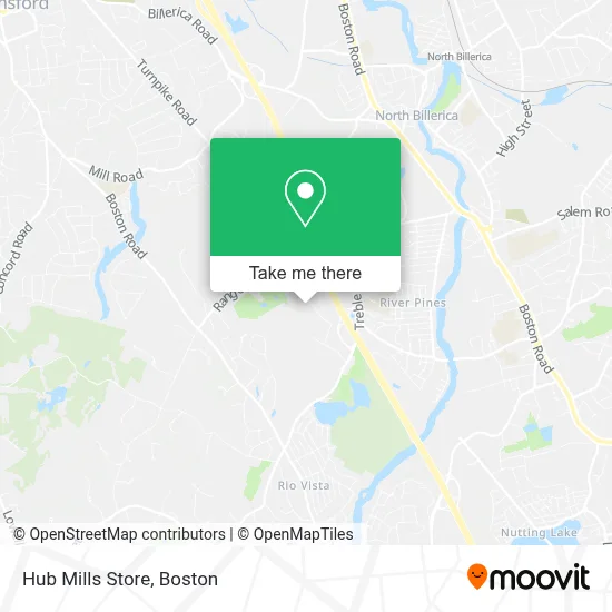 Hub Mills Store map