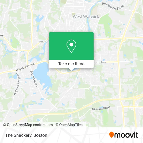 The Snackery map