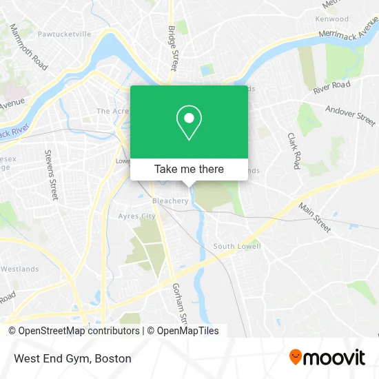 West End Gym map