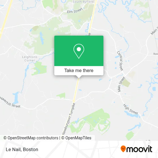 Le Nail map