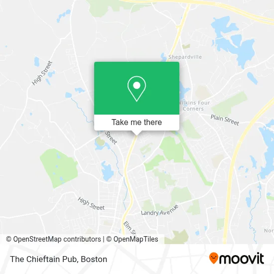 The Chieftain Pub map