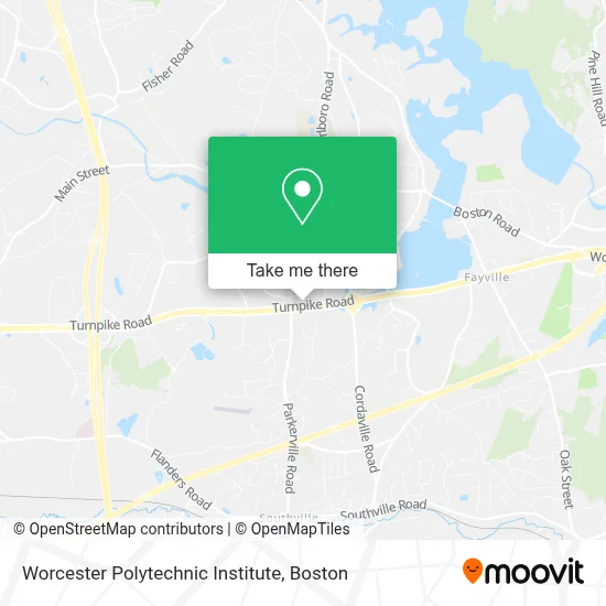Worcester Polytechnic Institute map