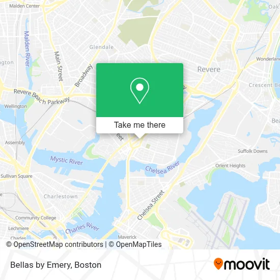 Bellas by Emery map