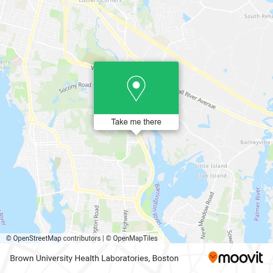 Brown University Health Laboratories map
