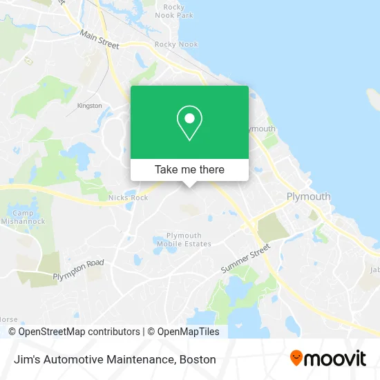 Jim's Automotive Maintenance map