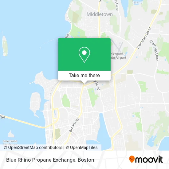 Blue Rhino Propane Exchange map