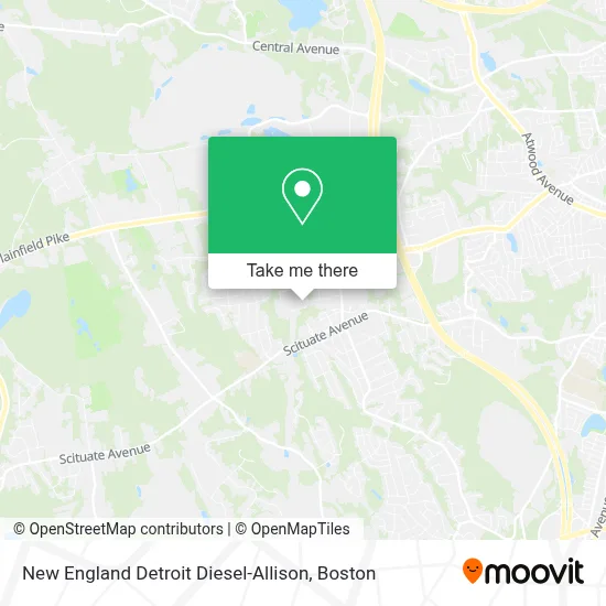 New England Detroit Diesel-Allison map
