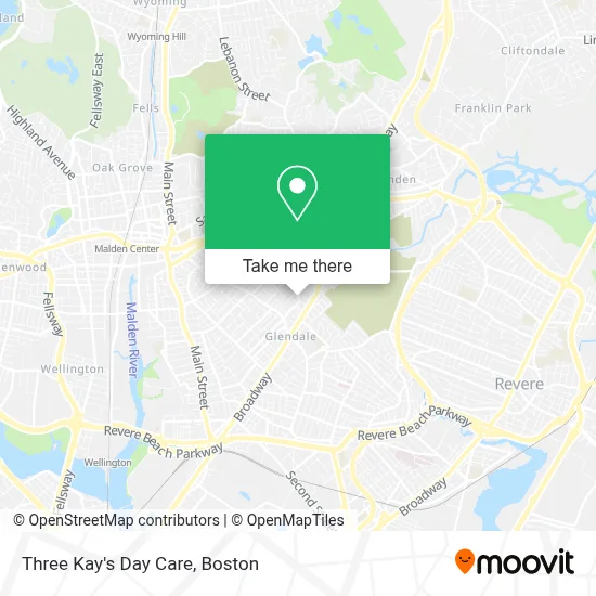 Three Kay's Day Care map