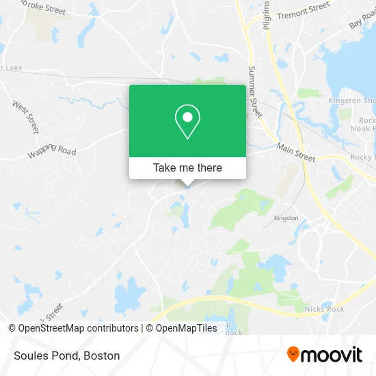 Soules Pond map