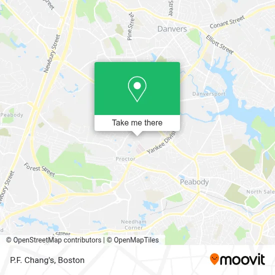 P.F. Chang's map