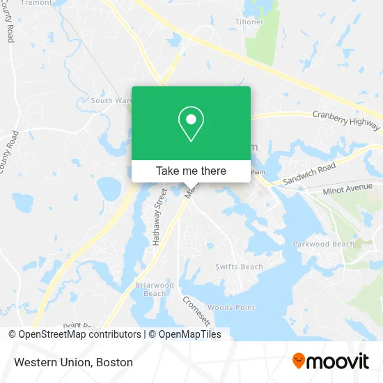 Western Union map