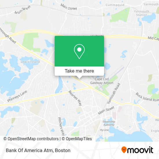 Bank Of America Atm map