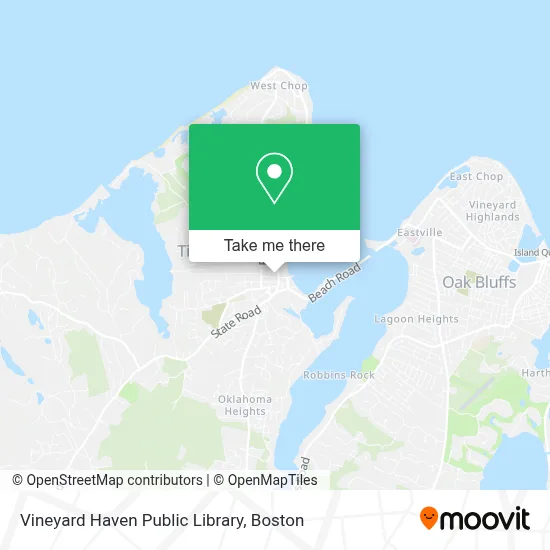 Vineyard Haven Public Library map