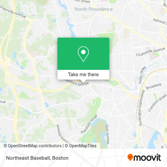 Northeast Baseball map