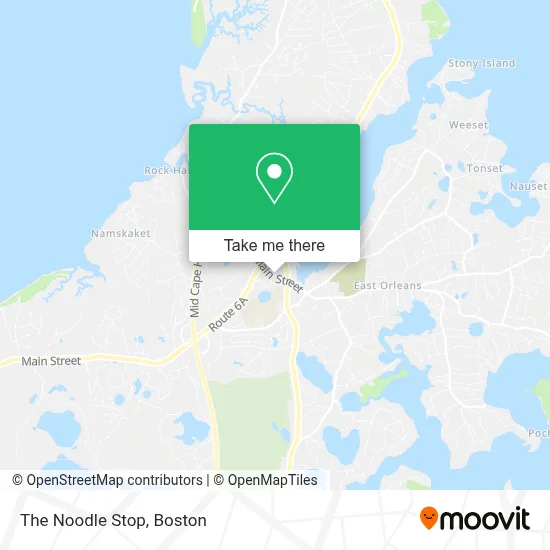 The Noodle Stop map