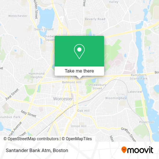 Santander Bank Atm map