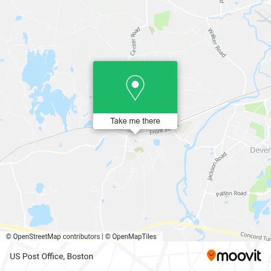 Us Post Office map