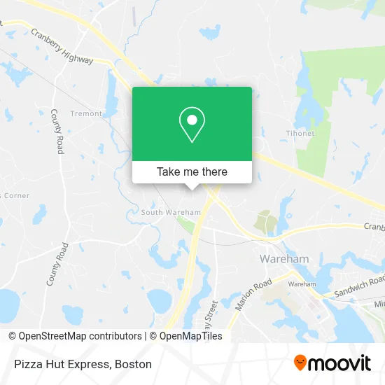 Pizza Hut Express map