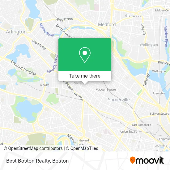 Best Boston Realty map