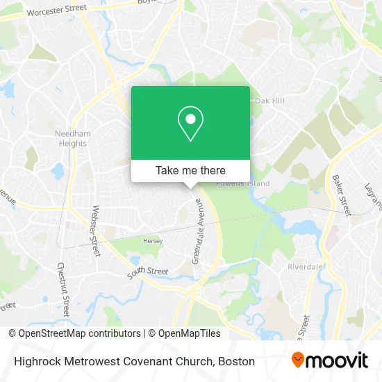 Highrock Metrowest Covenant Church map