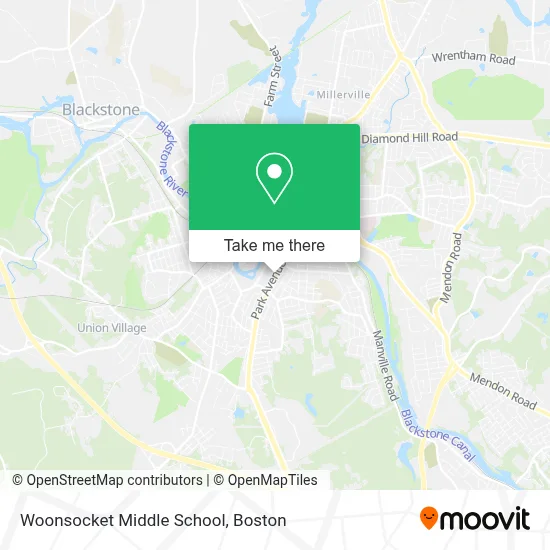 Woonsocket Middle School map