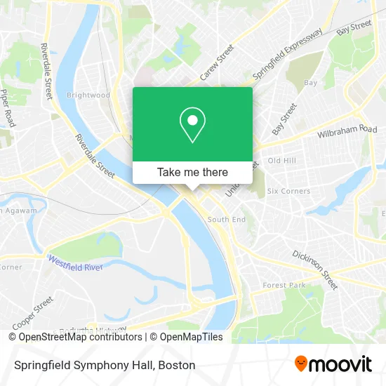 Springfield Symphony Hall map