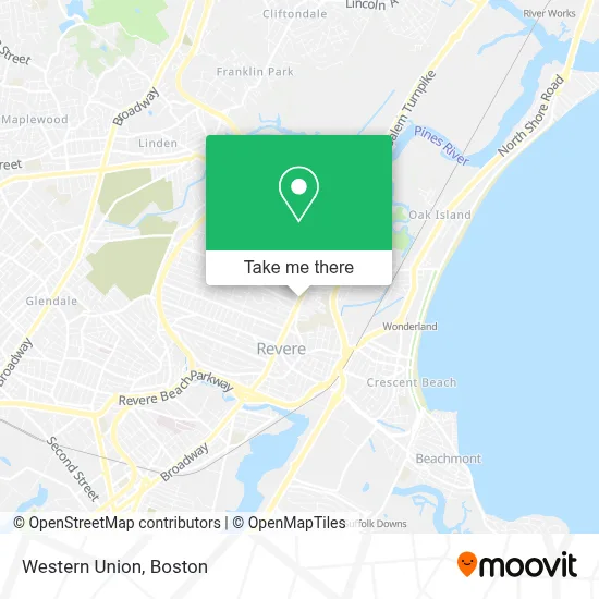 Western Union map