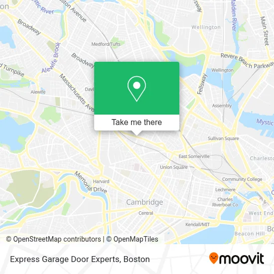Express Garage Door Experts map