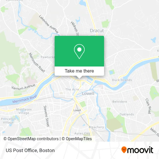 Us Post Office map