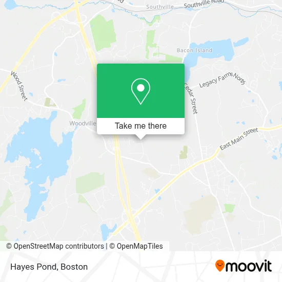 Hayes Pond map
