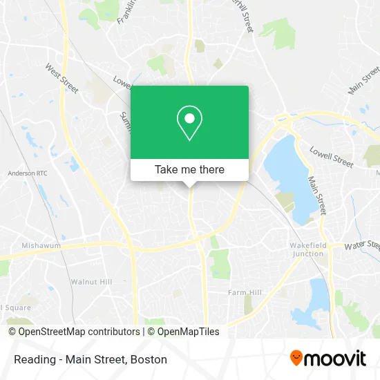 Reading - Main Street map