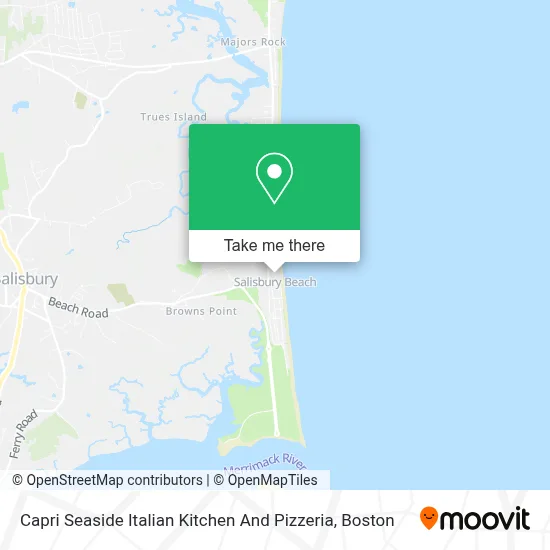 Capri Seaside Italian Kitchen And Pizzeria map