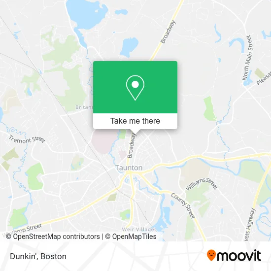Dunkin' map