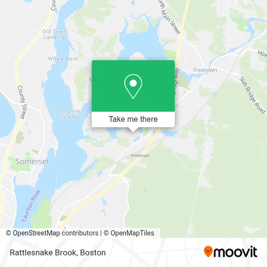 Rattlesnake Brook map