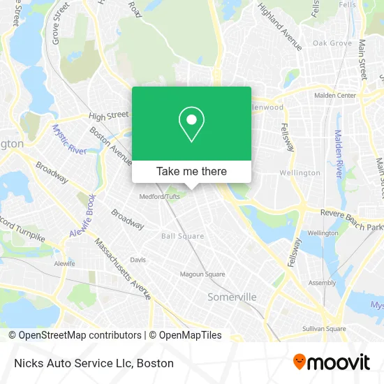 Nicks Auto Service Llc map