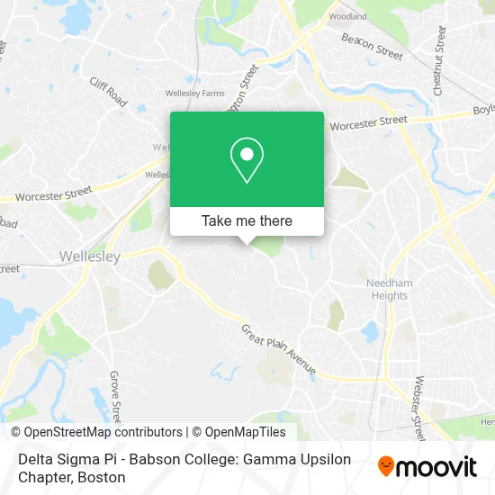 Delta Sigma Pi - Babson College: Gamma Upsilon Chapter map