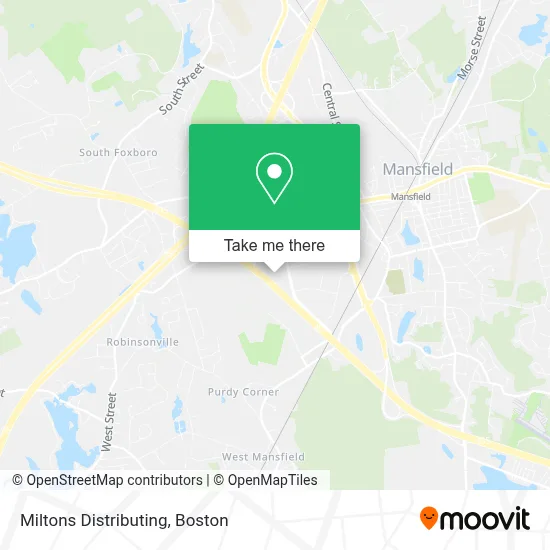 Miltons Distributing map