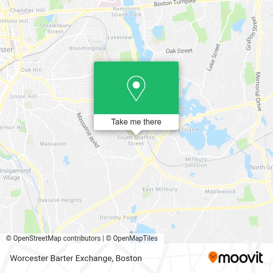 Worcester Barter Exchange map