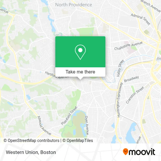 Western Union map