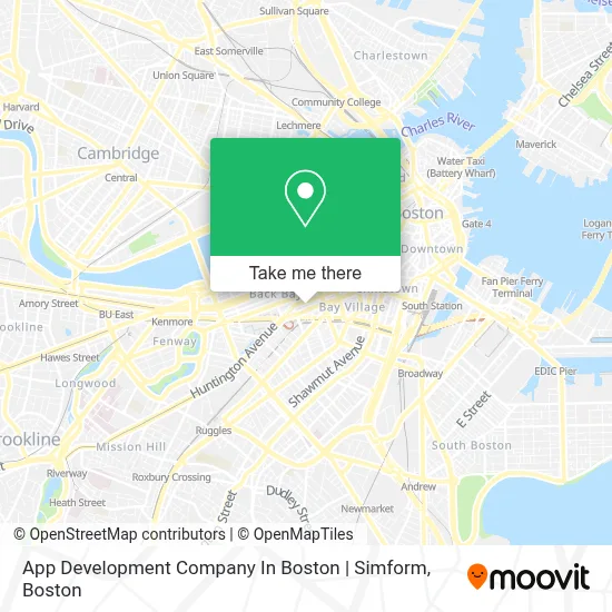 App Development Company In Boston | Simform map