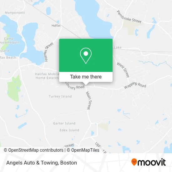 Angels Auto & Towing map