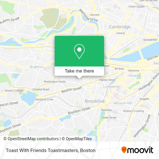 Toast With Friends Toastmasters map