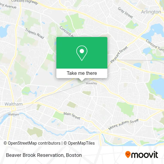 Beaver Brook Reservation map