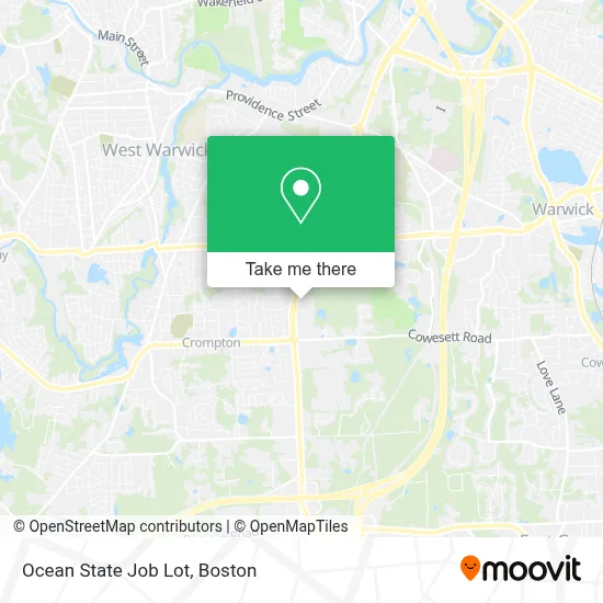 Ocean State Job Lot map