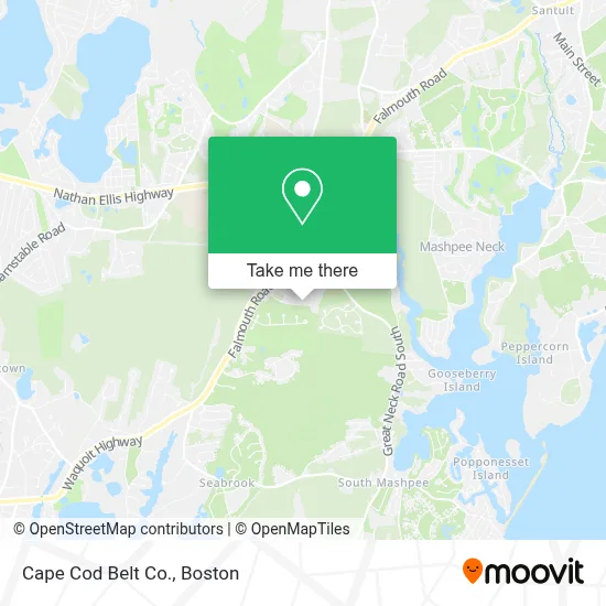 Cape Cod Belt Co. map