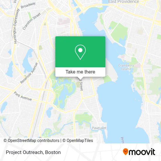 Project Outreach map