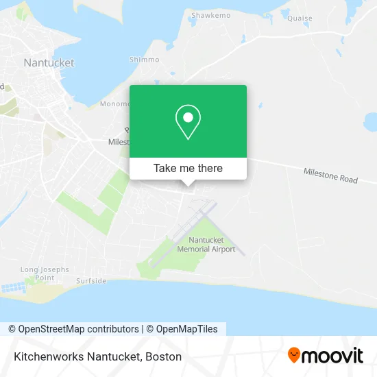 Kitchenworks Nantucket map